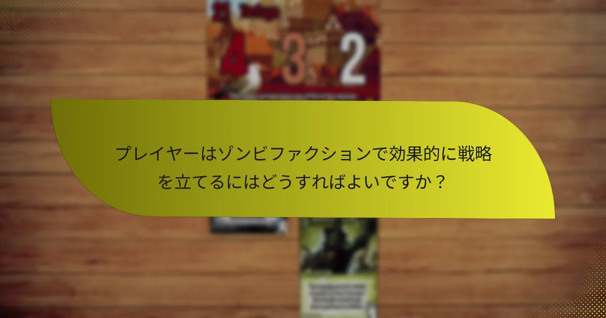ゾンビファクションの弱点は何ですか？